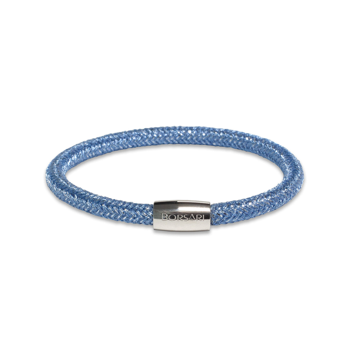 BR-DIVIN08P Ladies Light Blue Mesh Bangle Bracelet – TenoUSA