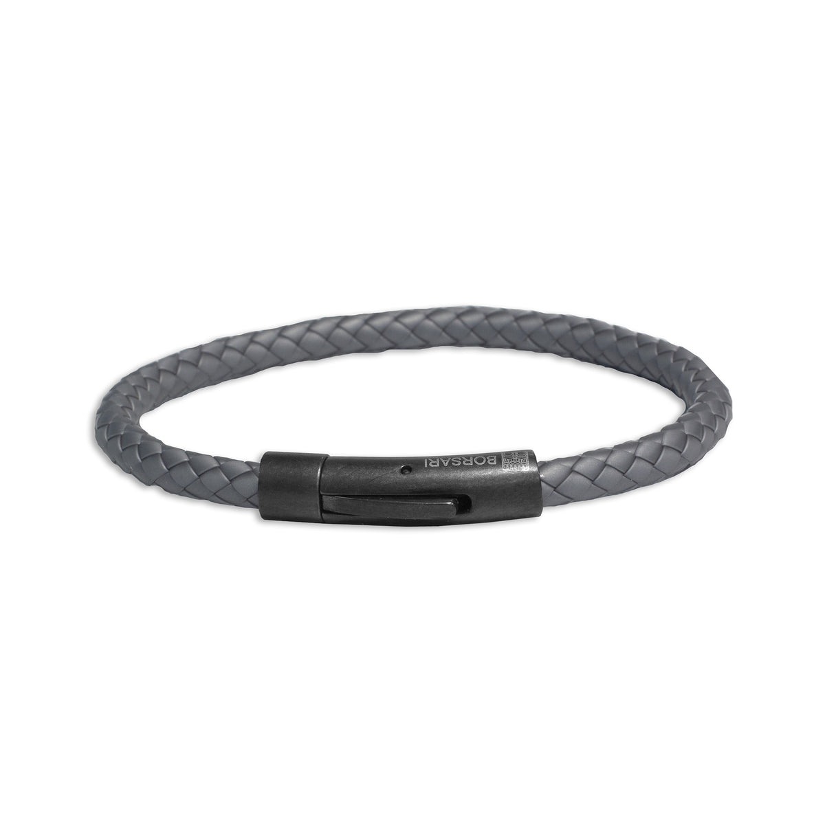 BR-RALKA03T5 Silver Rubber Bracelet – TenoUSA