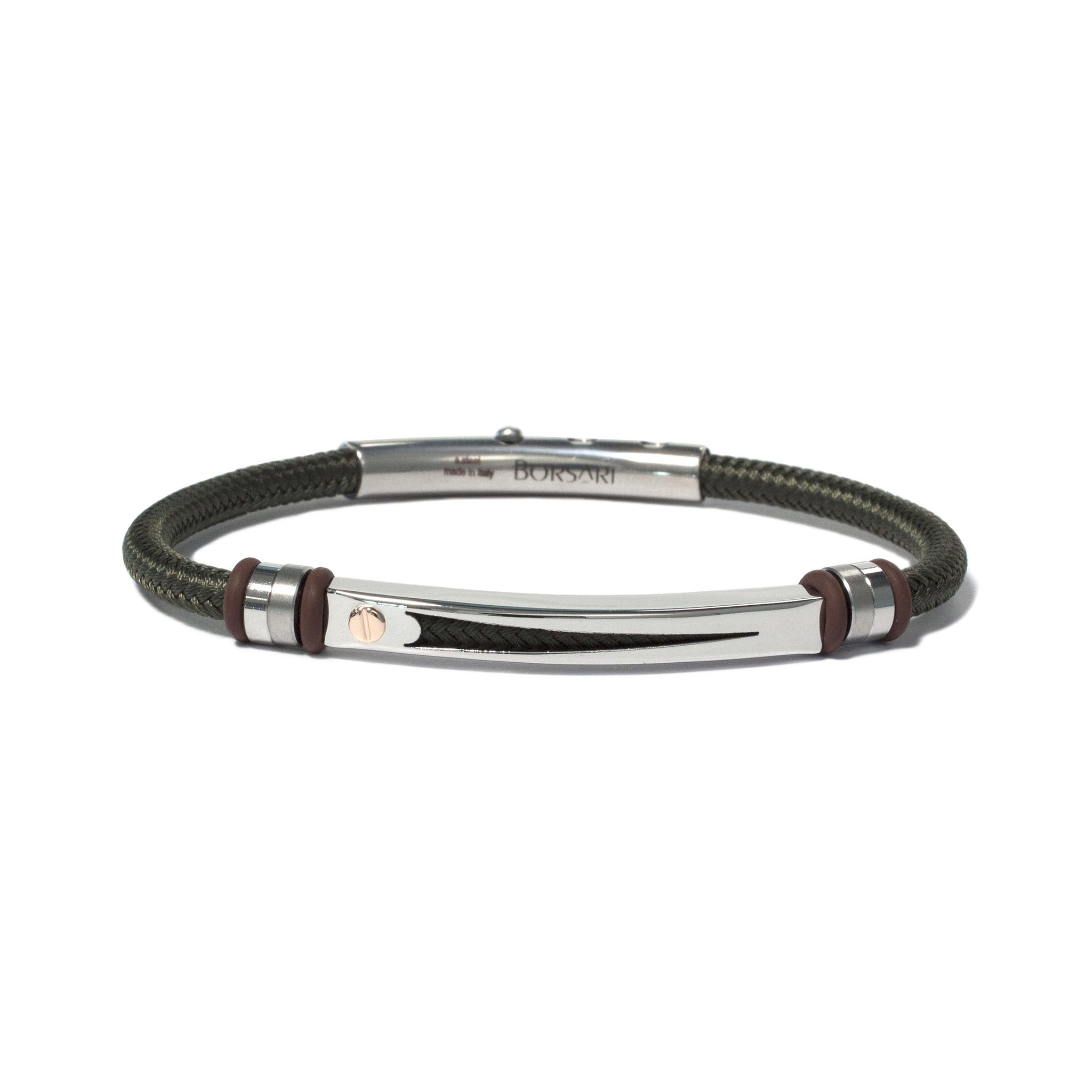 BR-NAUTICO43 Green Poly and Stainless Steel Bracelet – TenoUSA