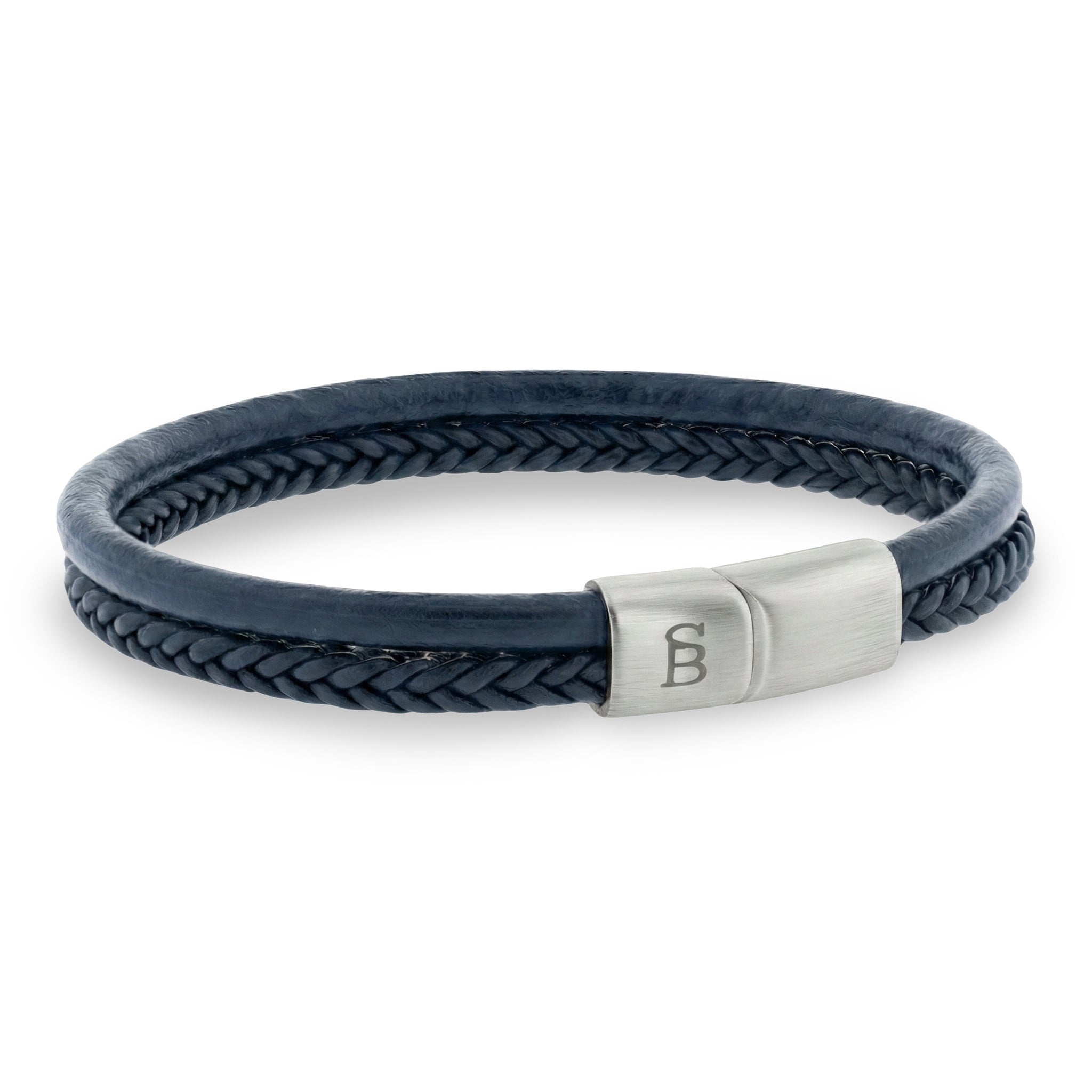 LBD/013 Dual Band Jeans Blue Leather Bracelet – TenoUSA