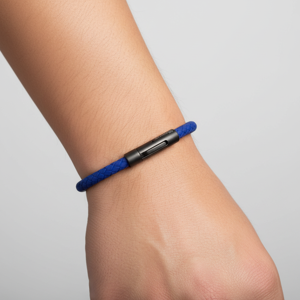 ダグダート　ブルーチタンブレスレット BR-RALKA07T5 Blue Rubber Bracelet – TenoUSA